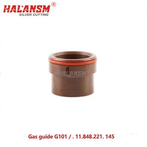 HALANSM G101C gas guide swirl ring .11.848.221.145C for Kjellberg HiFocus 80i 130i 160i 280i 360i plasma torch, 20-200A O2, copper and ceramic