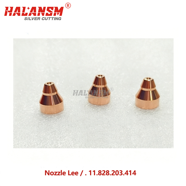 HALANSM&reg; Kjellberg PB-S47 L414 nozzle bore 1.4mm concentricity detail