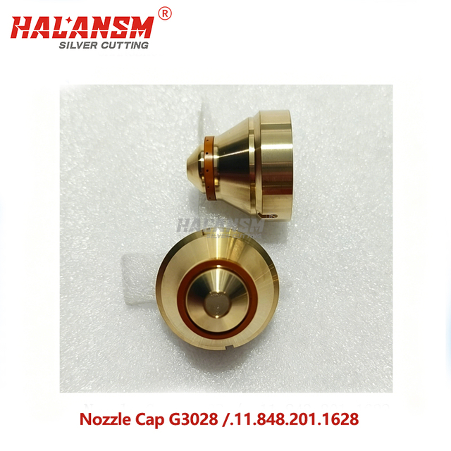 HALANSM&reg; G3028 copper nozzle cap .11.848.201.1628 for Kjellberg HiFocus 130i 280i 360i 440i 35-200A