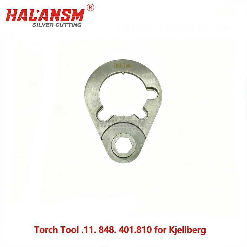 Angled view of HALANSM Kjellberg Torch Tool 11.848.401.810 for Easy Grip