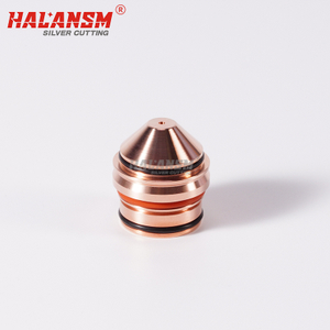 HALANSM 220354 nozzle compatible replacement for Hypertherm HPR130XD HPR260XD HPR400XD HPR800XD 200A mild steel plasma cutting torch, copper Conical Flow nozzle