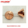 HALANSM Shield Cup 0558006166 compatible with ESAB PT36 Plasma Cutting Torch, 6.6mm bore for 290-450A.
