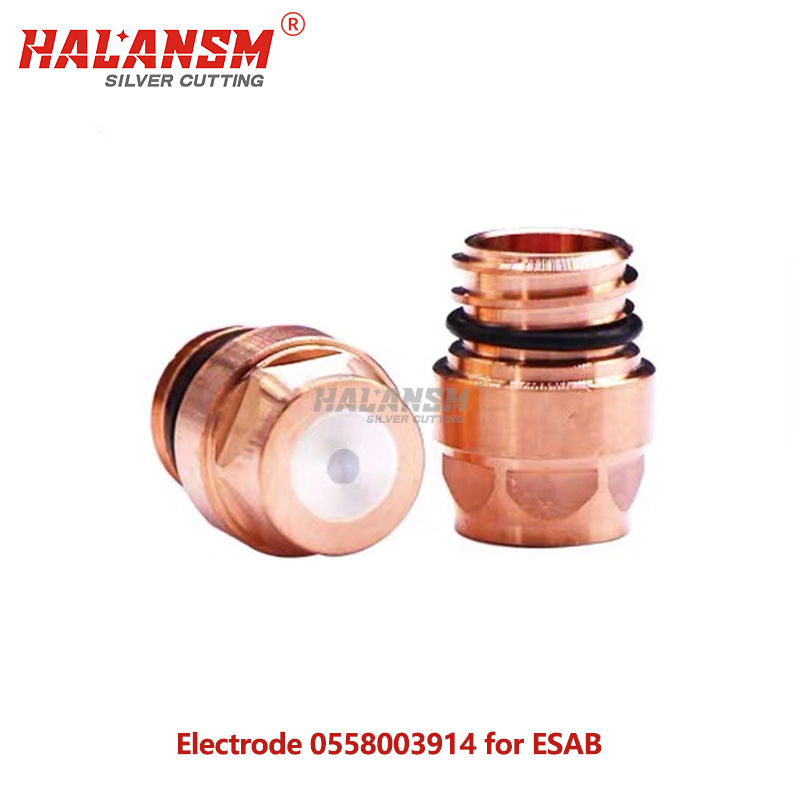 HALANSM 0558003928 Electrode for ESAB PT36 Plasma Cutting Torch Consumables 600A