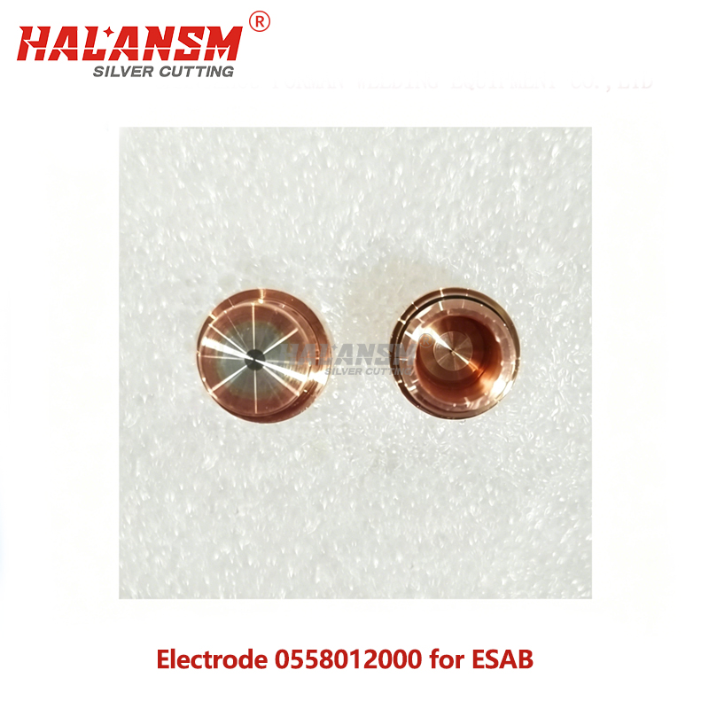 HALANSM 0558012000 ESAB PT36 Plasma Electrode Close Up with Hafnium Insert