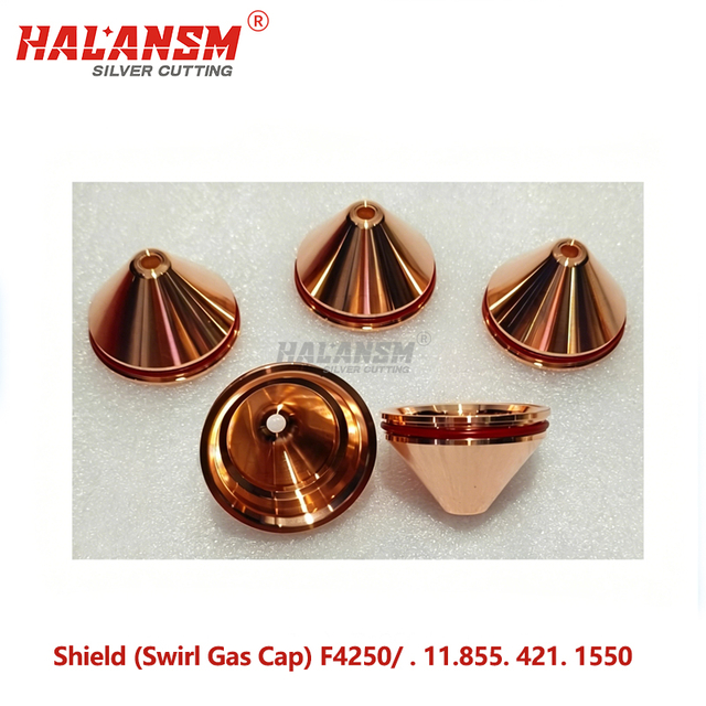 HALANSM&reg; F4250 swirl gas cap .11.855.421.1550 for Kjellberg Smart Focus 400 PerCut 4000 300-400A