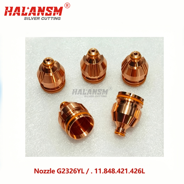 HALANSM&reg; G2326YL nozzle .11.848.421.426 for Kjellberg HiFocus 280A O₂ PerCut 450M