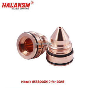Top View of HALANSM Nozzle 0558006010 1.0mm Orifice for ESAB PT36