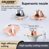 HALANSM&reg; supersonic laser nozzle OD28 H15 M11 copper side view