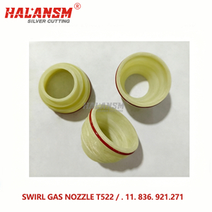 HALANSM&reg; Kjellberg T522 swirl gas nozzle insulator .11.836.921.271 FineFocus 800 900