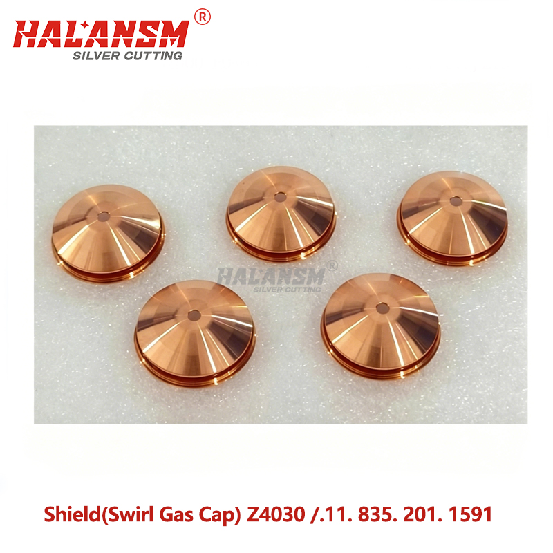 HALANSM Kjellberg Z4030 Swirl Gas Cap 3.0mm copper shield .11.835.201.1591