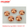 HALANSM&reg; Kjellberg Z4020 swirl cap installed with nozzle electrode