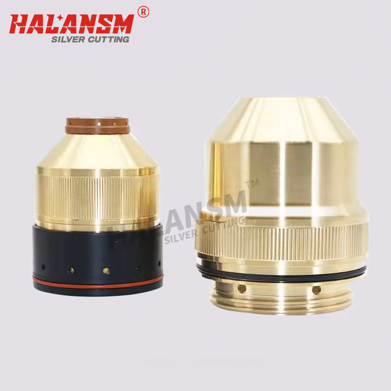 Internal threading detail of HALANSM 220756 retaining cap designed to secure nozzle and swirl ring in HPR plasma torch