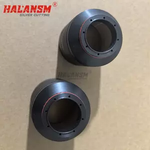 Black nozzle retaining cap 420365 top view for Hypertherm XPR300 plasma torch
